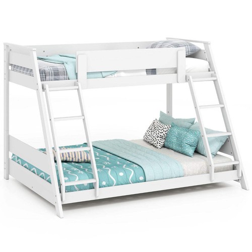 Single over double bunk bed - double,