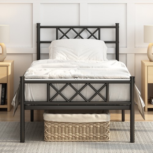 Metal bed frame - bed,