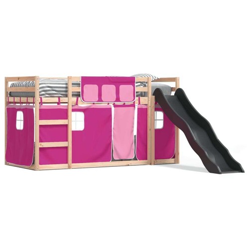 Bunk bed with slide and - slide,