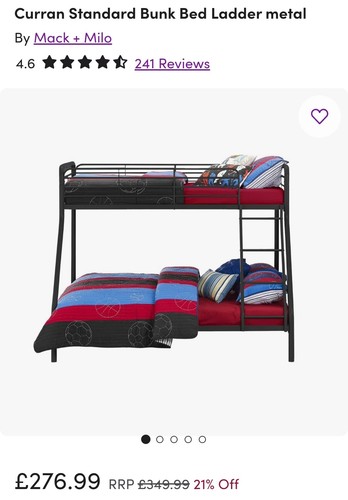 Metal black frame - black, bunk