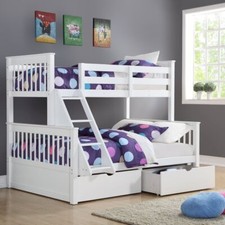 Wooden Triple Sleeper Bunk Bed