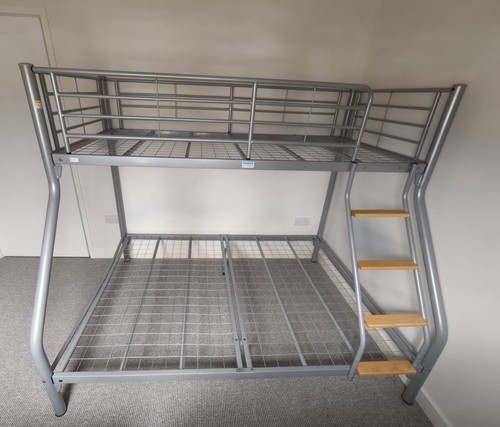 Bunk metal bed - frame, double