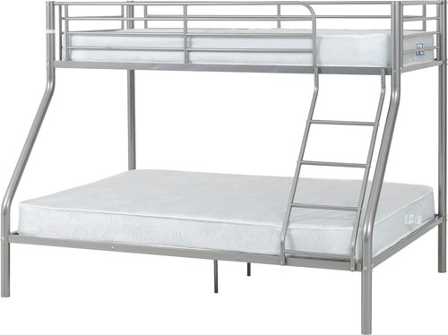 Sliver metal bunk - metal, bed