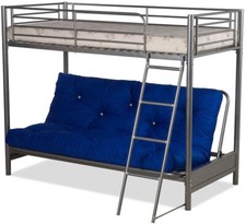 Filton Grey Metal Futon Bunk