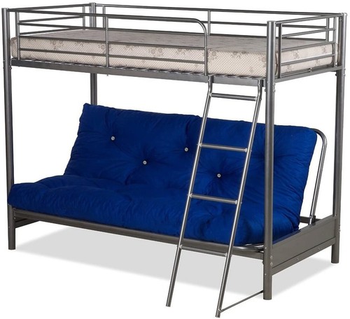 Filton grey metal futon - metal,